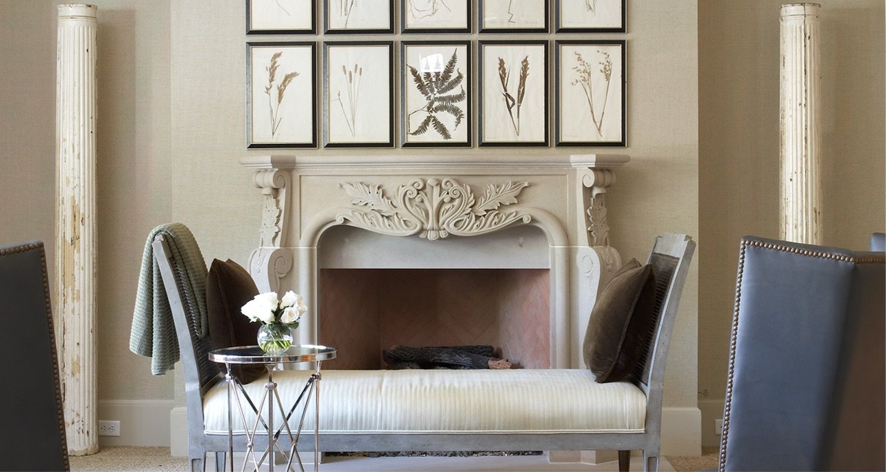 Brightened, lightened interior of a young Houston family's home