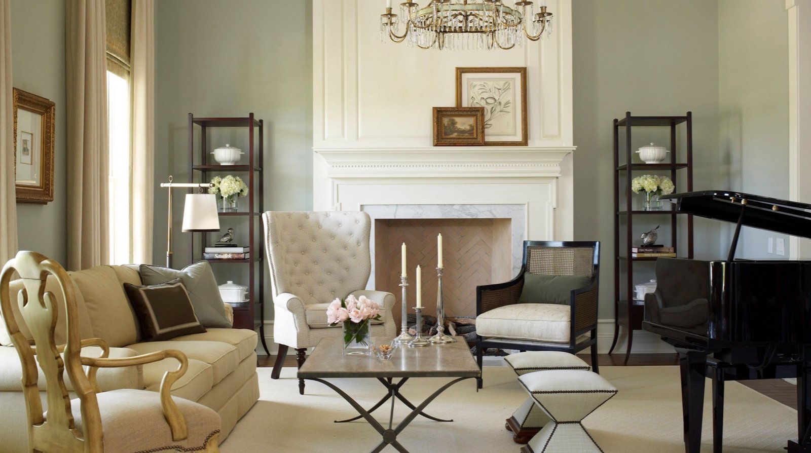 Interior of a new home in The Woodlands, Texas designed by Kevin Spearman